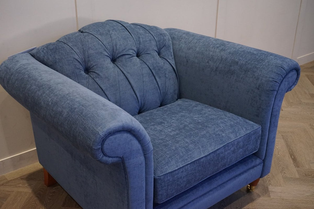 Laura Ashley Gloucester Armchair, Bainton Midnight Navy