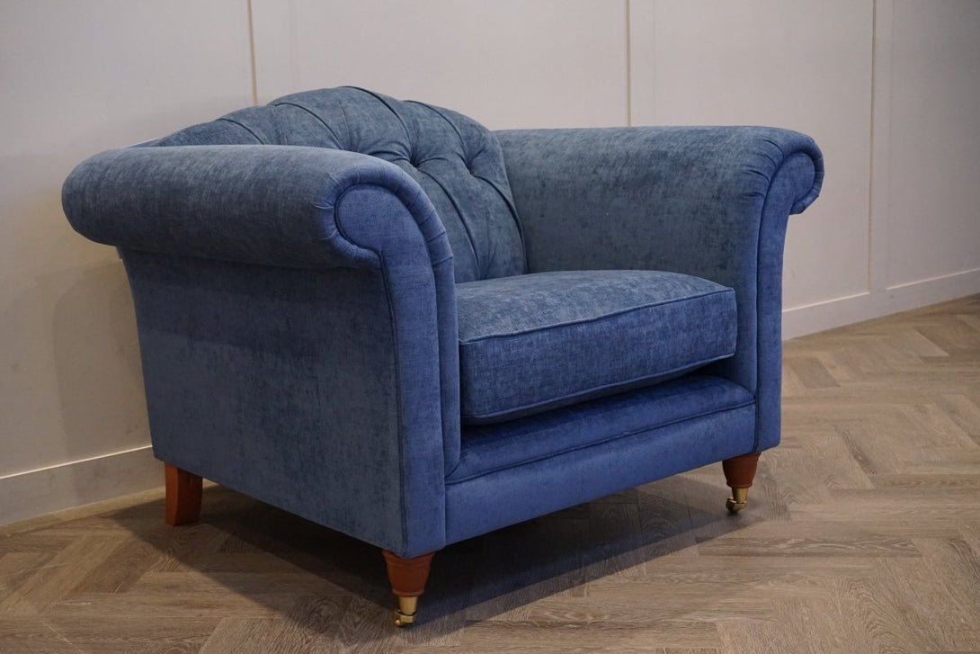 Laura Ashley Gloucester Armchair, Bainton Midnight Navy