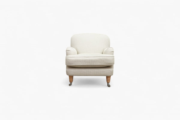 Laura Ashley Lynden Armchair, Oak Leg, Edwin Natural