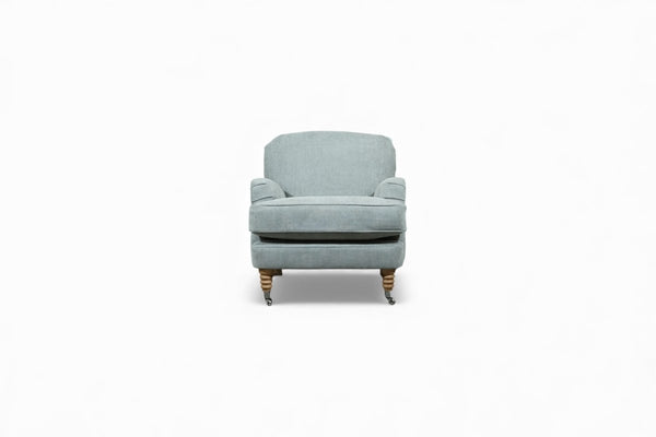 Laura Ashley Lynden Armchair, Oak Leg, Orla Pale Steel