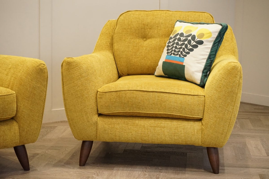 Laurel 3 Seater Sofa & Armchair, Blyth Sunflower