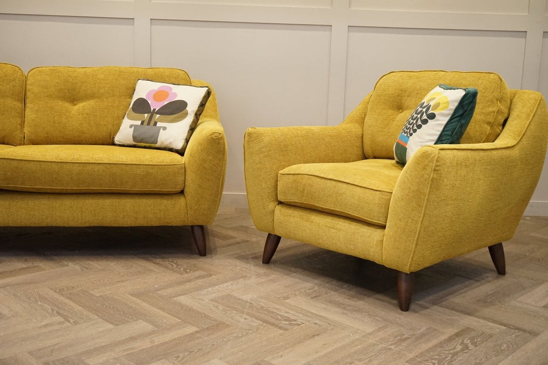 Laurel 3 Seater Sofa & Armchair, Blyth Sunflower