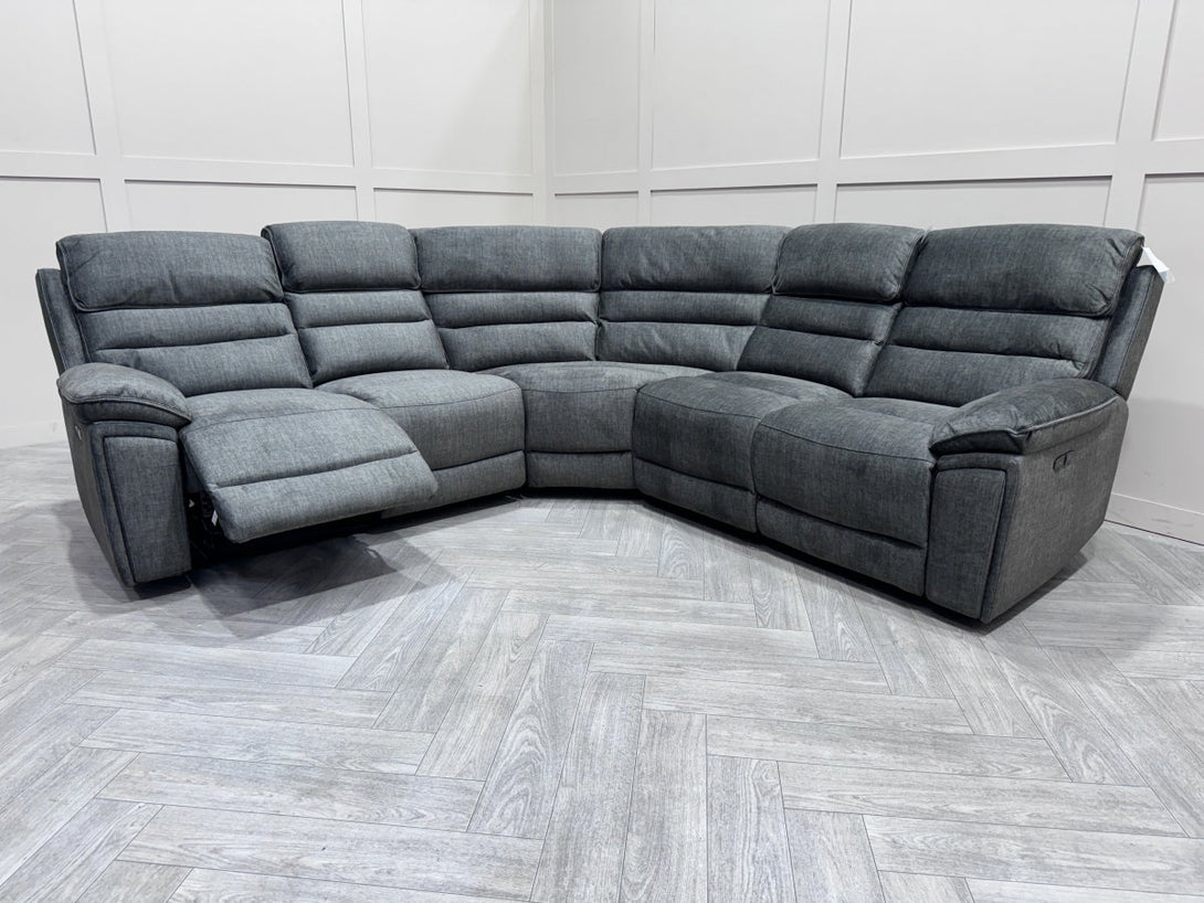 Lawson 2 Corner 2 Power Reclining Corner Sofa, Grey