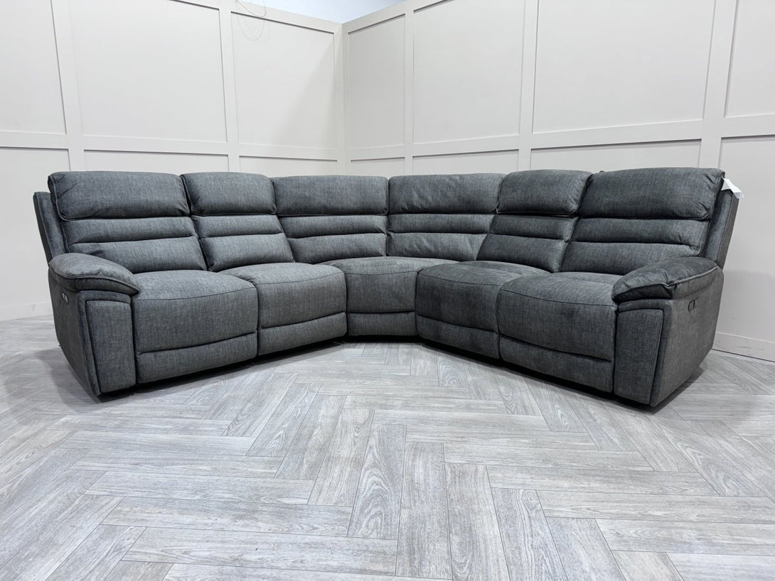 Lawson 2 Corner 2 Power Reclining Corner Sofa, Grey