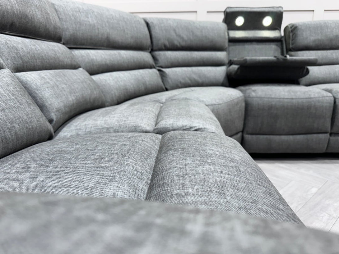 Lawson 2 Corner 2 Power Reclining Corner Sofa, Grey