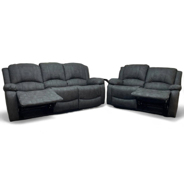 Lawson 3 Seater & 2 Seater Reclining Sofas, Eiger Grey