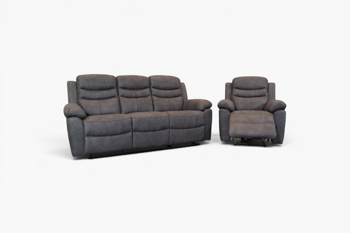 Lawson Manual Reclining 3 Seater Sofa & Armchair, Endurance Charcoal