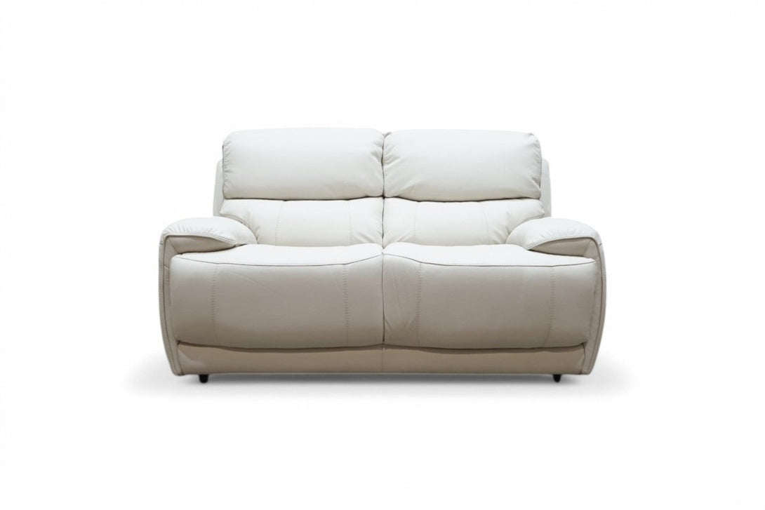 Link Leather 2 Seater Sofa, Frost