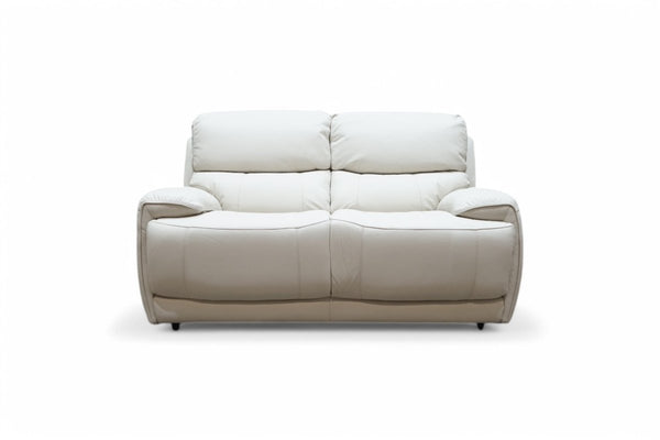 Link Leather 2 Seater Sofa, Frost