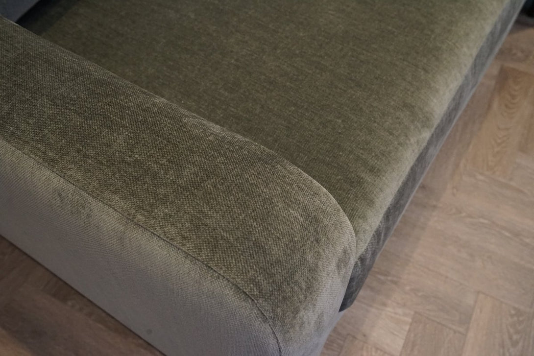 Lisbon 3 Seater Sofa & Cuddle Chair FREE Footstool, Dusk Green