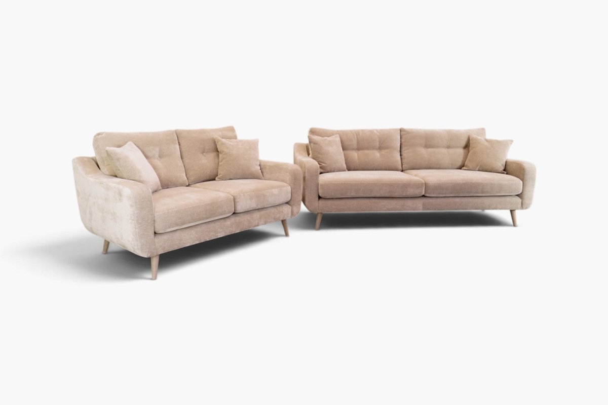 Lisbon XL 3 Seater & 2 Seater Sofa Set, Derwent Truffle