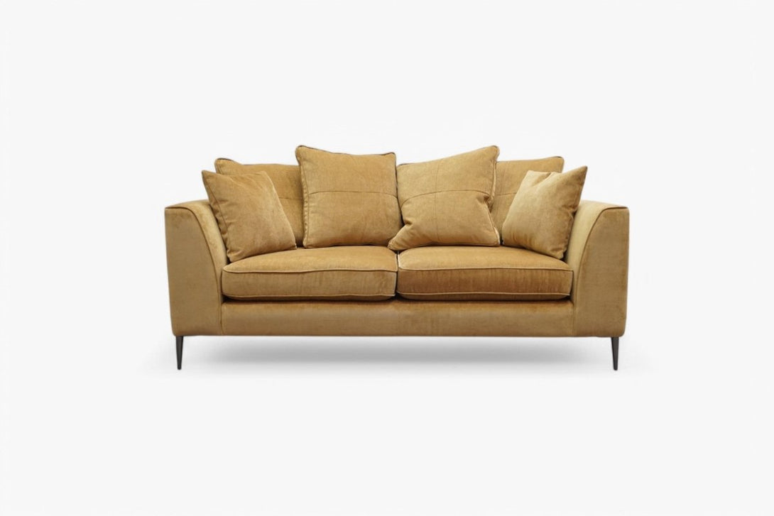 London Large Pillow Back Sofa, Dusk Hydro Sunflower