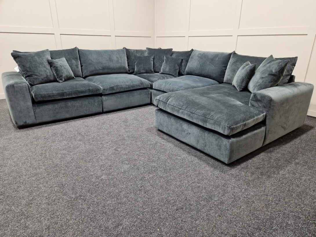Longpoint – Penthouse Corner Sofa with Chaise, Dusk Slate