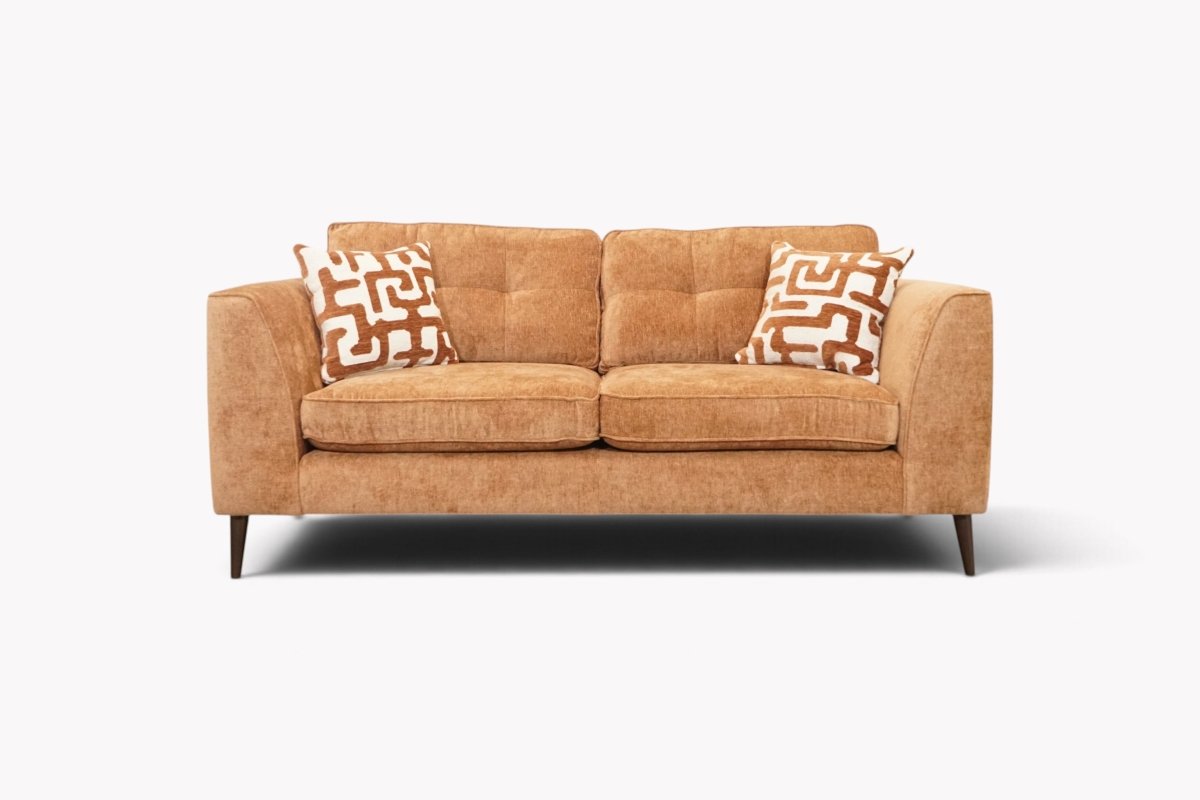 Lorenzo Fabric 3 Seater Sofa, Arlan Rust