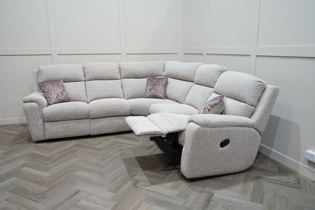 Lotus 2 Corner 2 Manual Reclining Sofa, Vitolini Blush