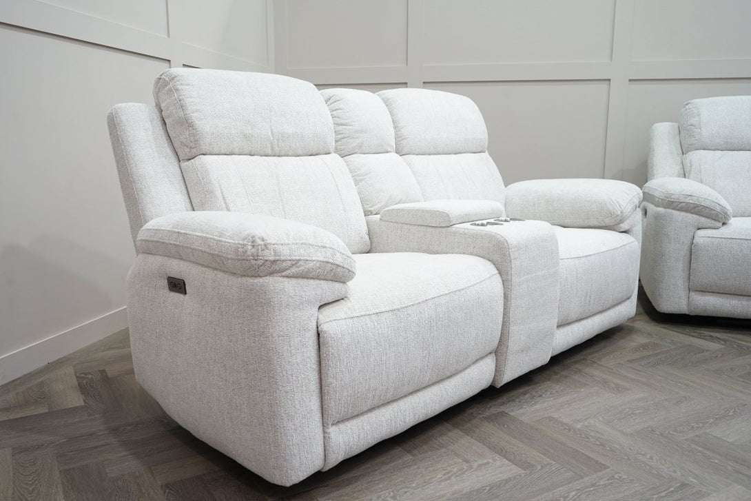 Lucius 3 + 2 Seater Power Recliner Sofas, Belfast Cream