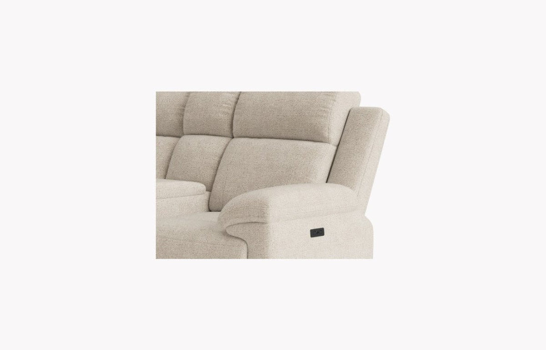 Lucius 3 + 2 Seater Power Recliner Sofas, Vespa Cream