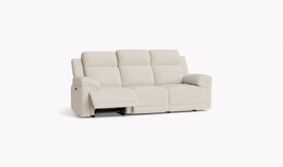 Lucius 3 + 2 Seater Power Recliner Sofas, Vespa Cream