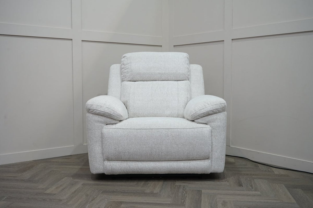 Lucius Power Recliner Armchair, Belfast Cream