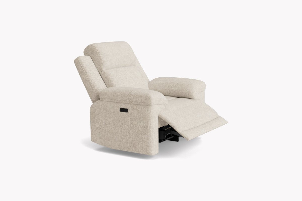 Lucius Power Recliner Armchair, Grey or Cream