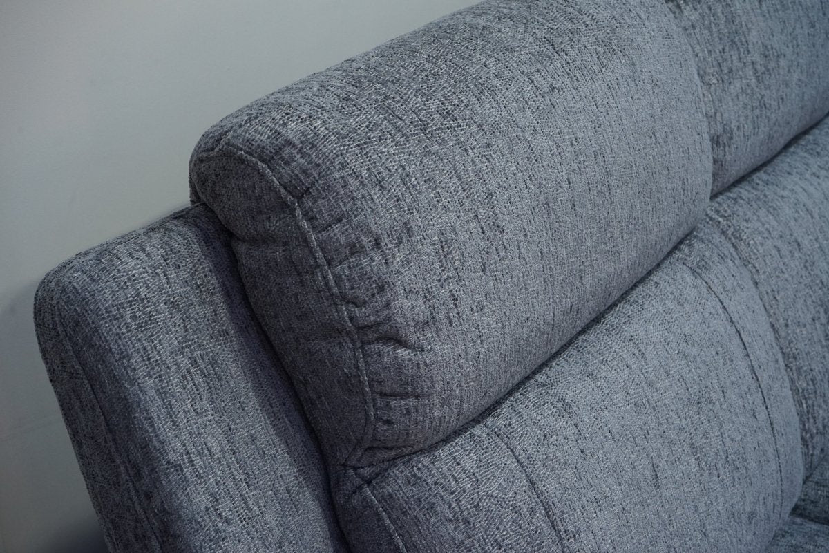 Lucius Power Reclining Modular Corner Sofa, Vespa Grey