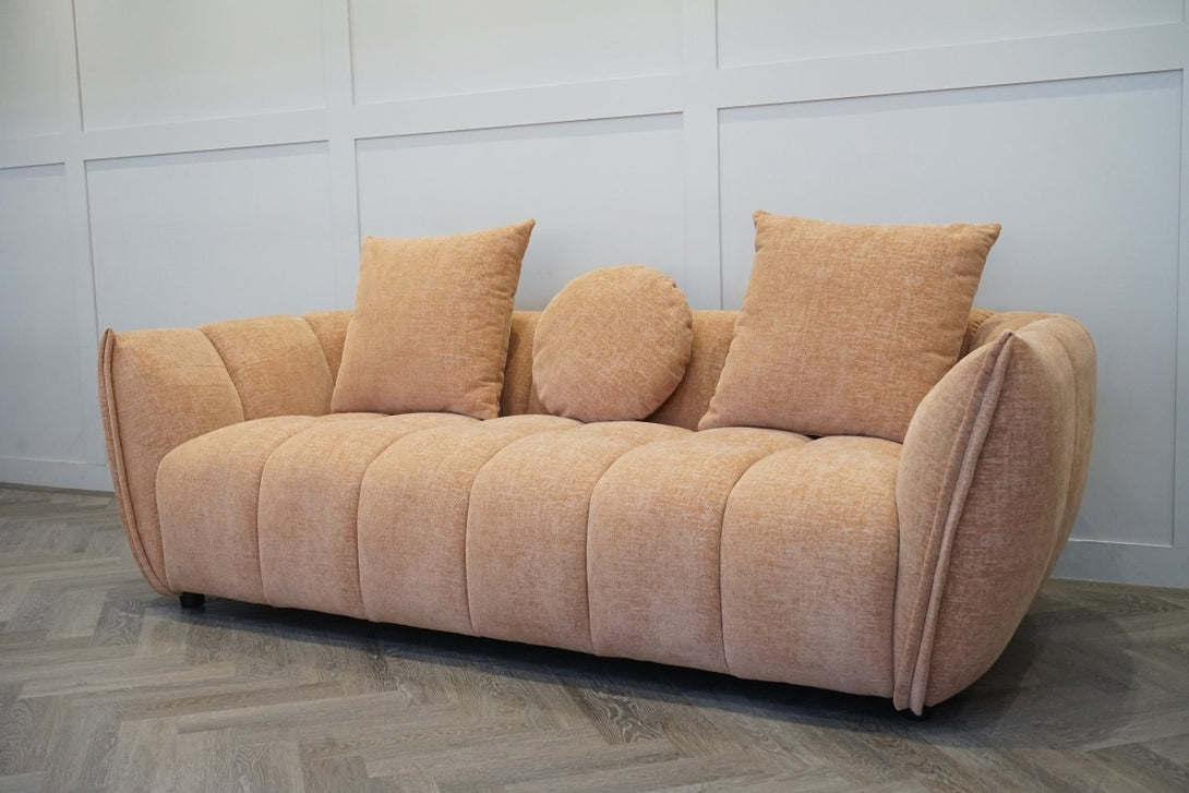 Lunar Large 3 Seater Sofa, Sunrise Chenille