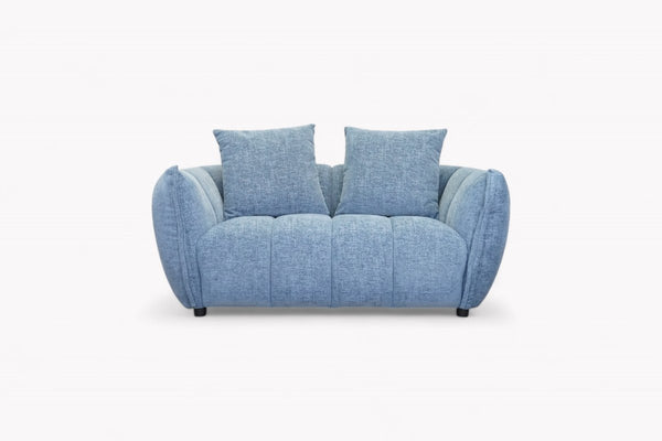 Lunar Medium 2 Seater Sofa, Ocean Blue Chenille