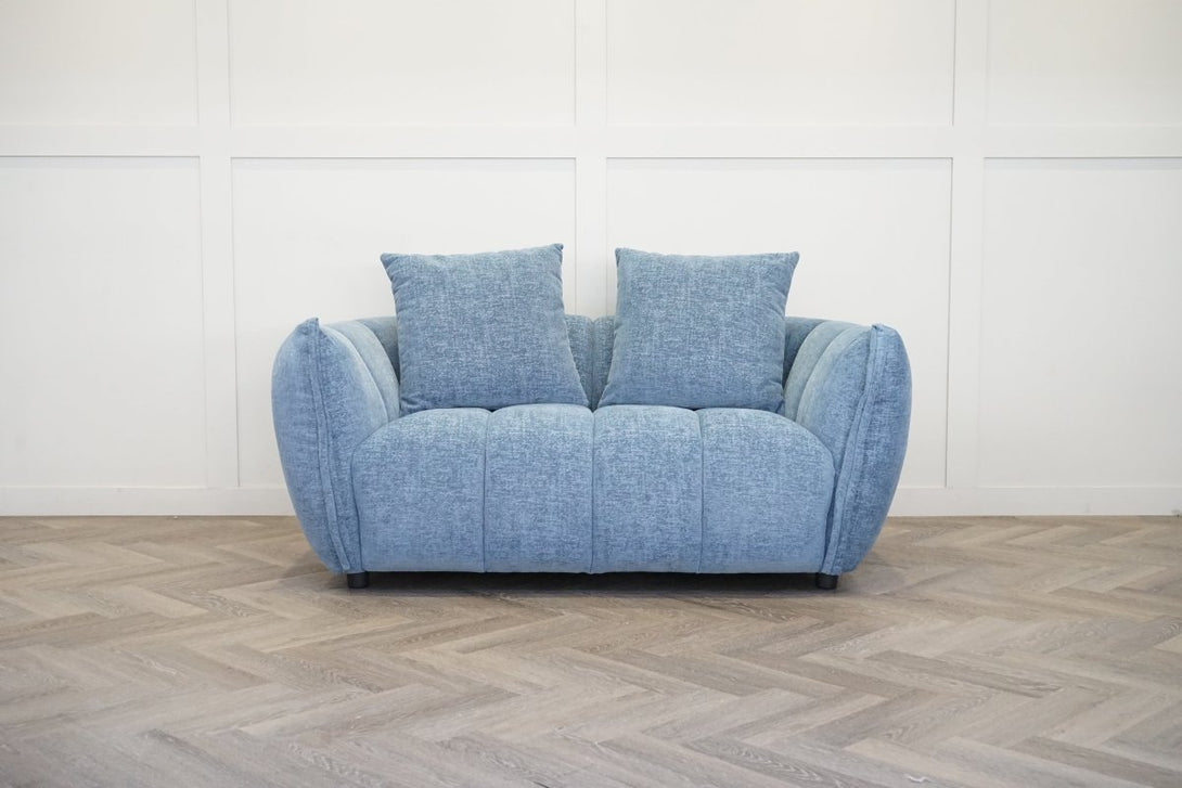 Lunar Medium 2 Seater Sofa, Ocean Blue Chenille