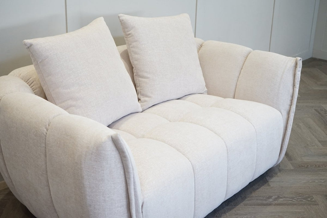 Lunar Medium 2 Seater Sofa, Sandstone Chenille