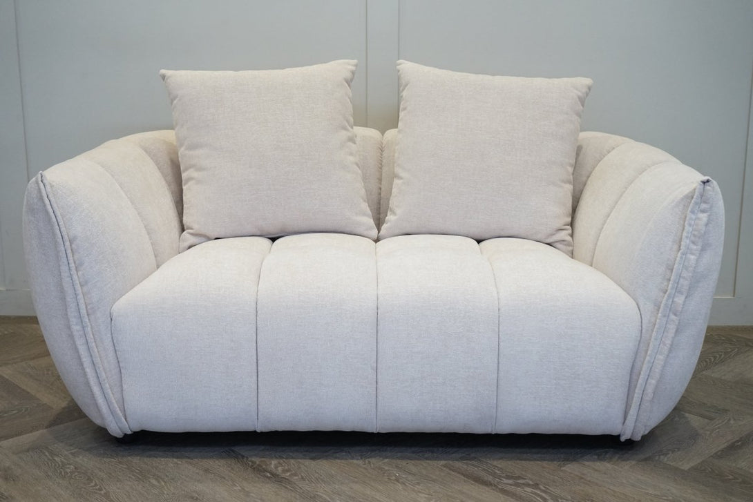 Lunar Medium 2 Seater Sofa, Sandstone Chenille