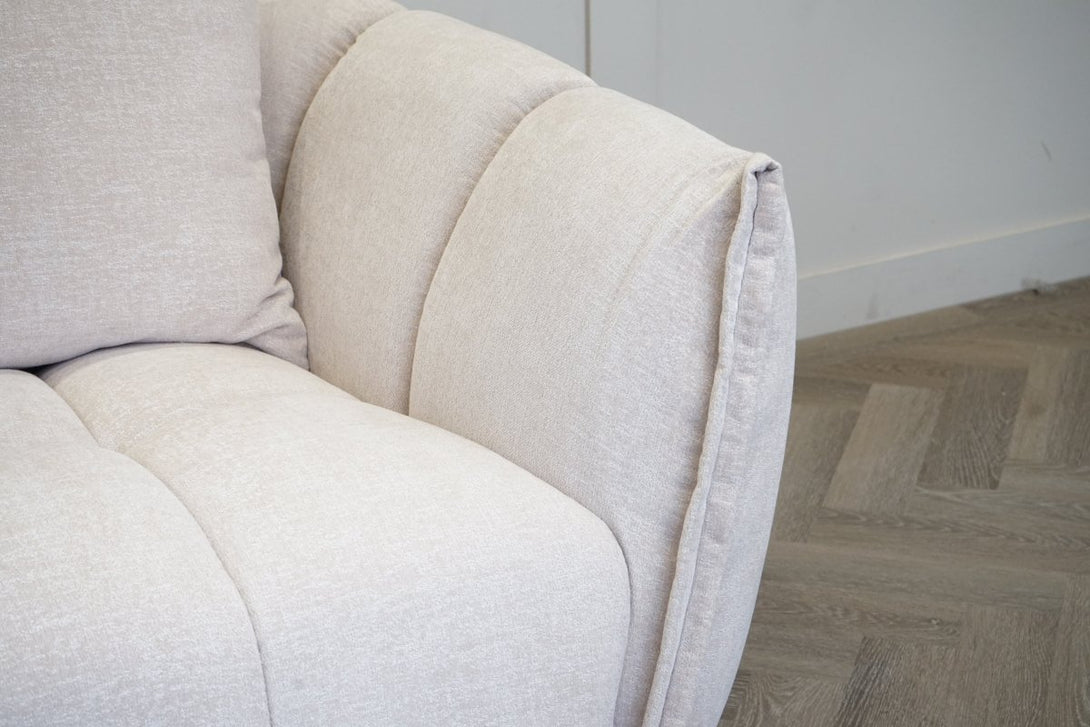 Lunar Medium 2 Seater Sofa, Sandstone Chenille