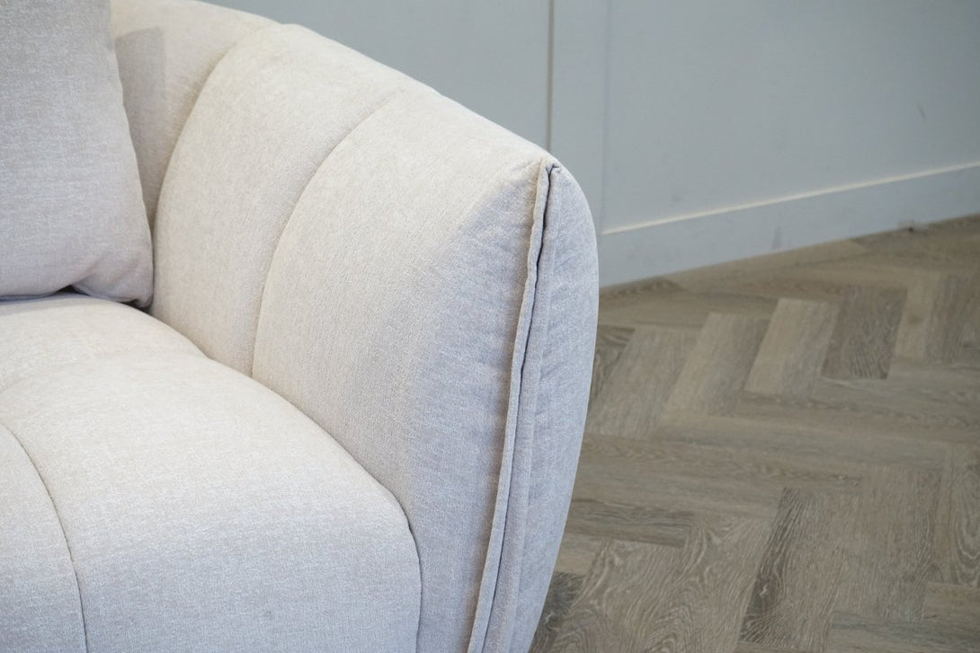 Lunar Swivel Armchair, Sandstone Chenille