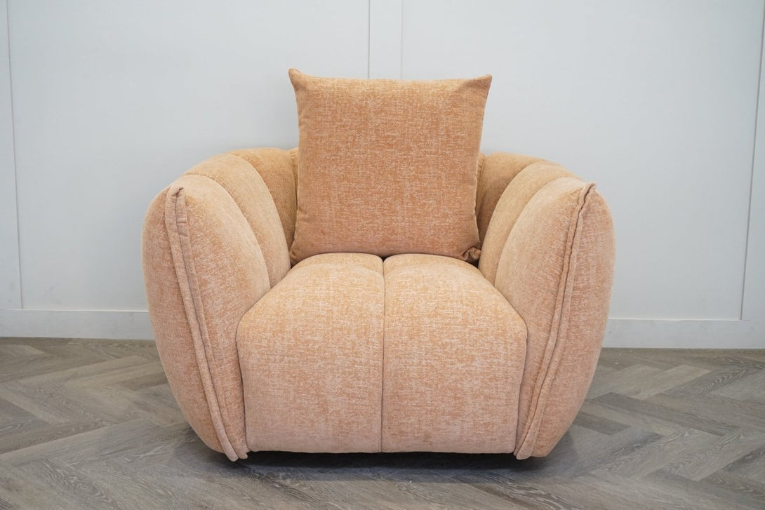 Lunar Swivel Armchair, Sunrise Chenille