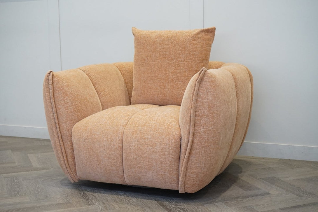 Lunar Swivel Armchair, Sunrise Chenille