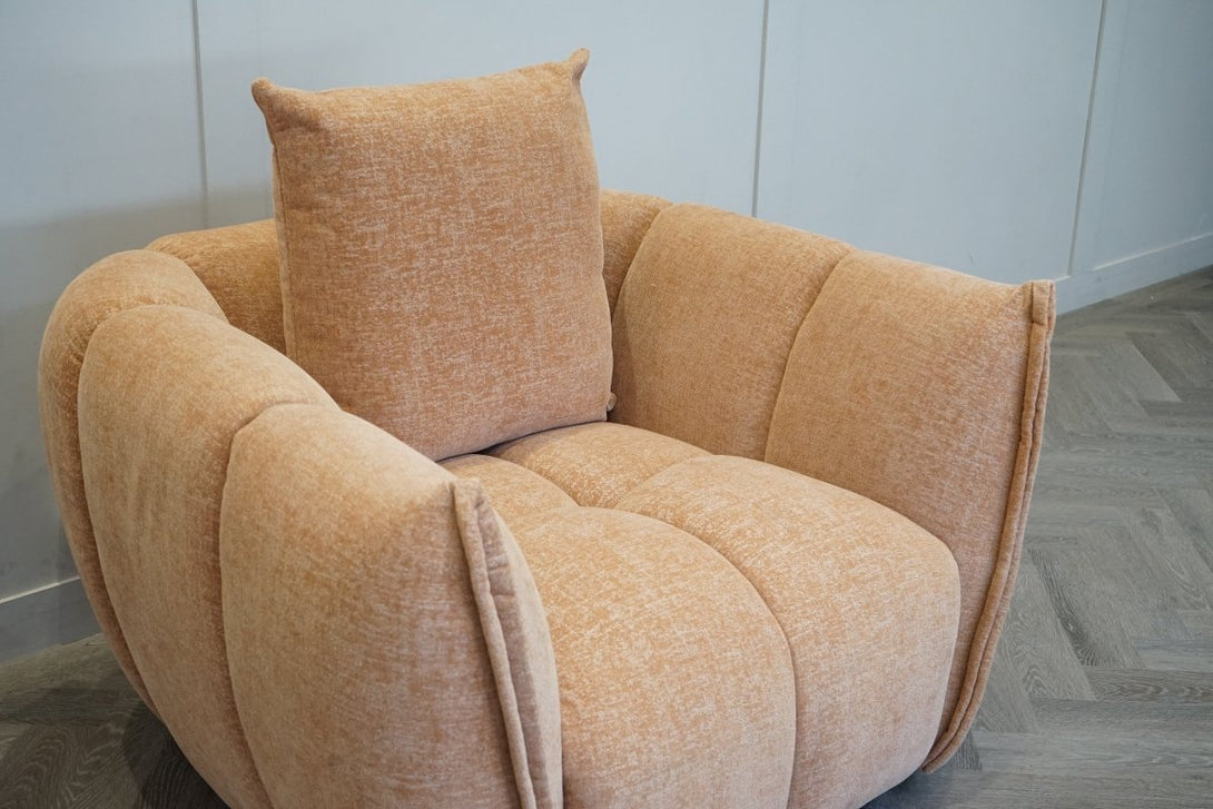 Lunar Swivel Armchair, Sunrise Chenille