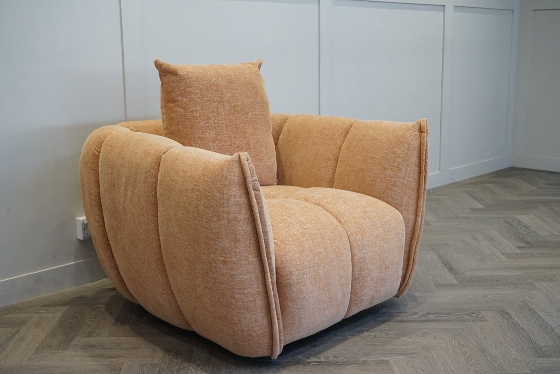 Lunar Swivel Armchair, Sunrise Chenille