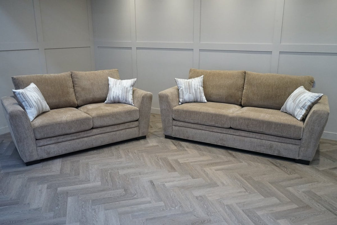 Luxe 3 + 2 Seater Sofa Set, Dusk Mink