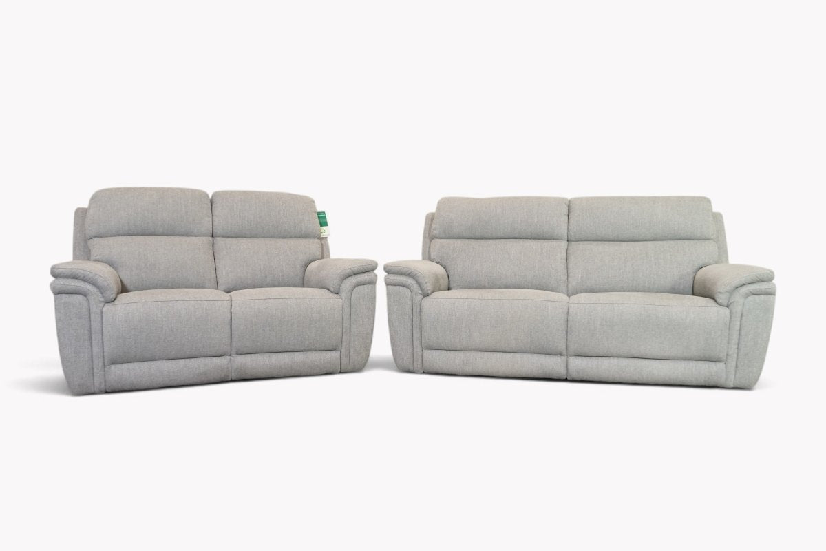 Maer 3+2 Seater Power Recliner Sofa with Power Head Tilt, Begonia Medium Grey