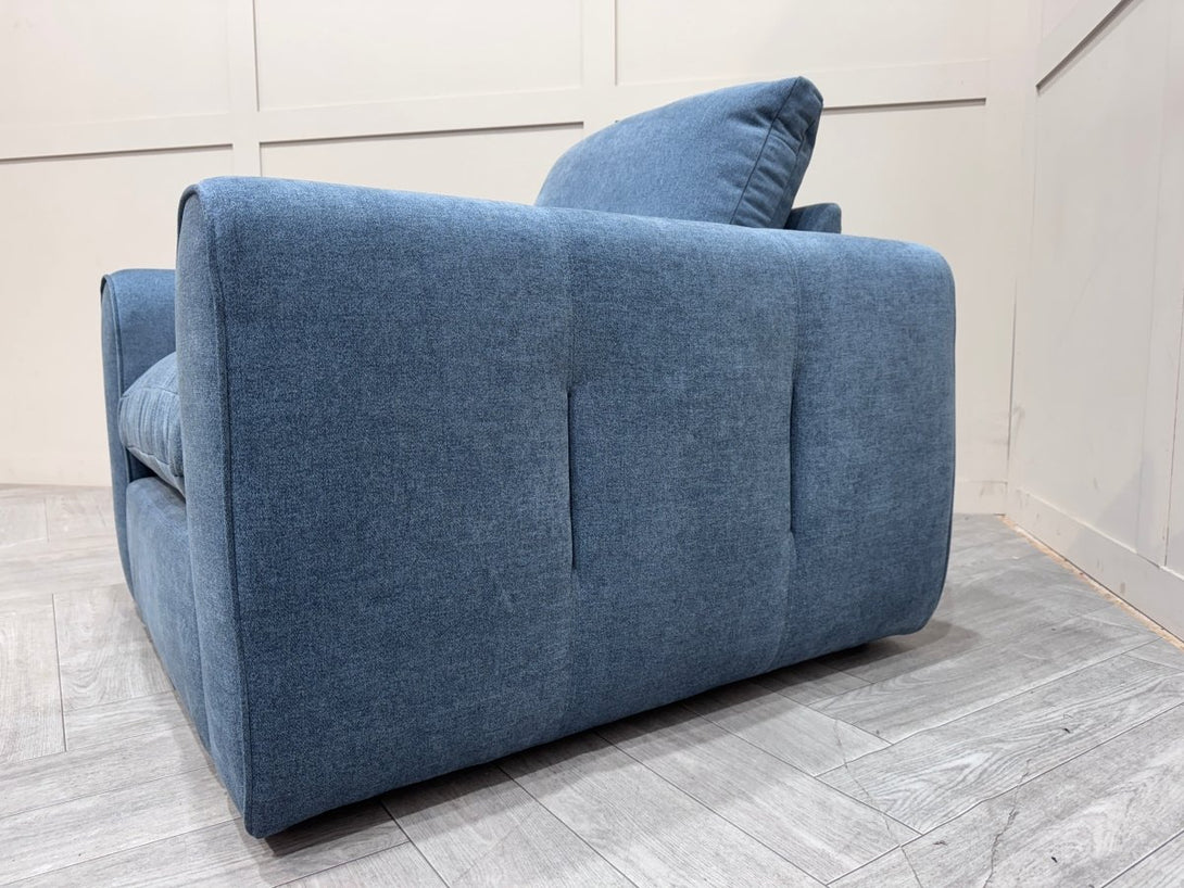 Maine Large Modular Corner Sofa & Armchair, Nantes Blue