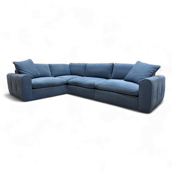 Maine Large Modular Corner Sofa, Nantes Blue