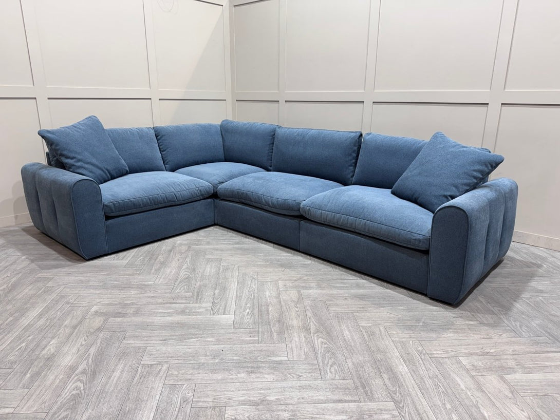 Maine Large Modular Corner Sofa, Nantes Blue