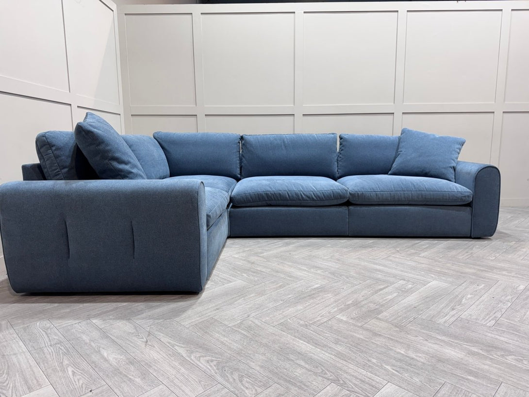 Maine Large Modular Corner Sofa, Nantes Blue