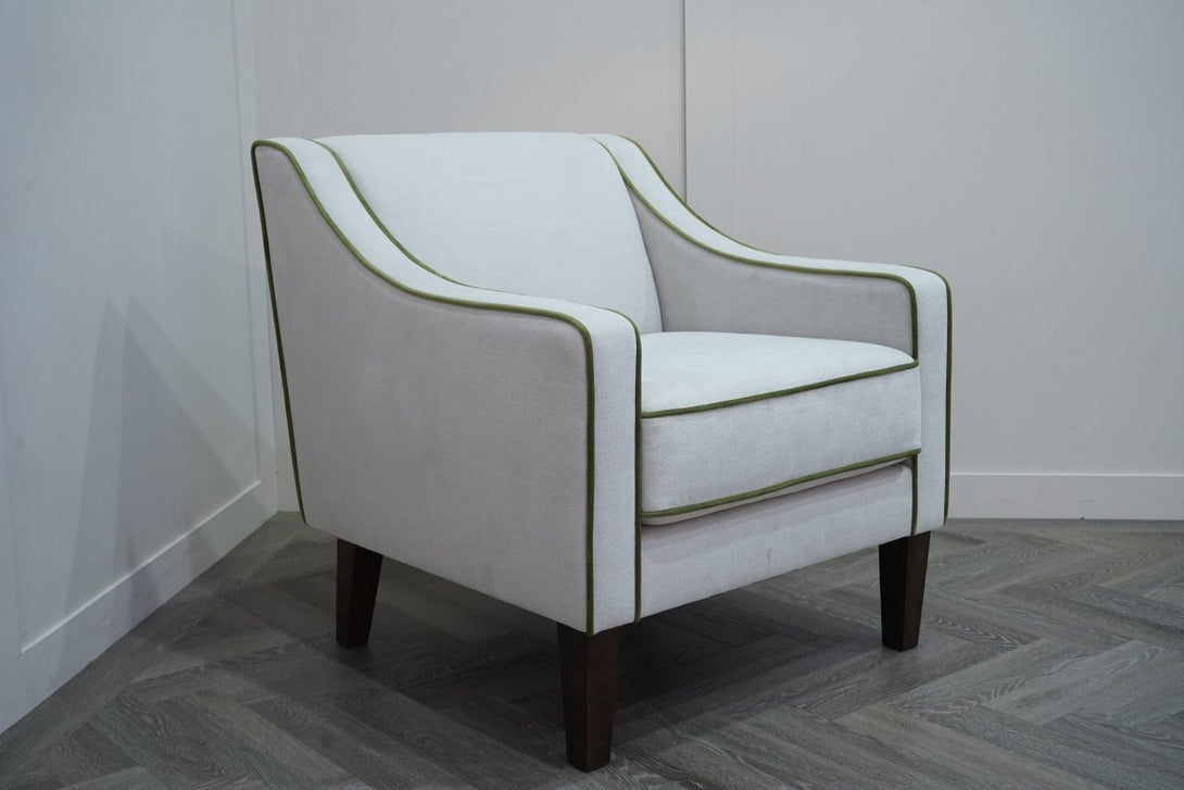 Marlow Armchair, Dark Leg, Soft Weave Clay