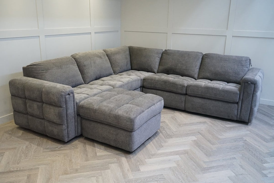 Mavam Large Modular Corner Sofa, Cosy Grey