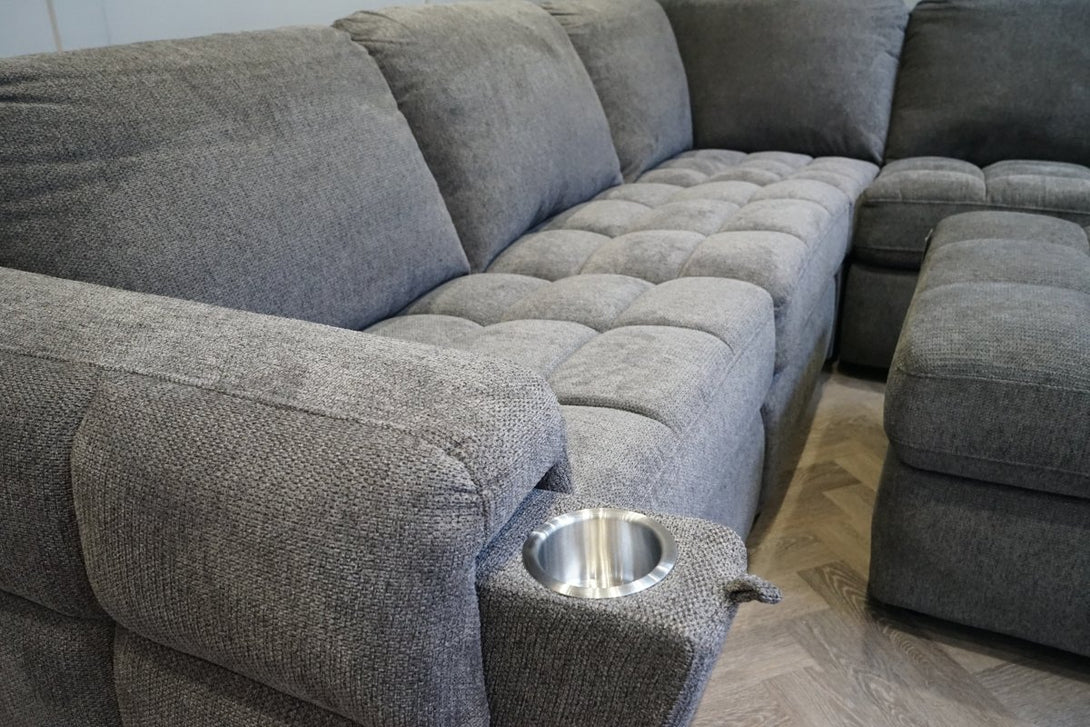 Mavam Large Modular Corner Sofa, Cosy Grey