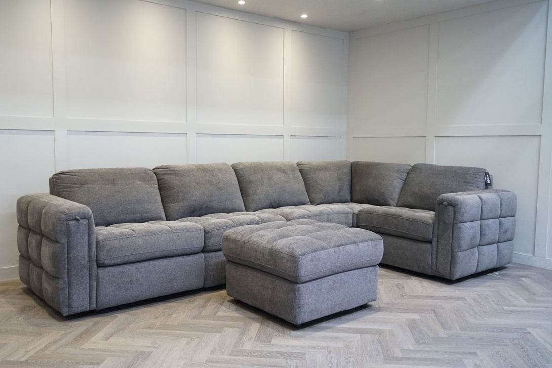 Mavam Large Modular Corner Sofa, Cosy Grey