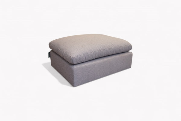 Mellow Footstool, Basket Weave Thistle