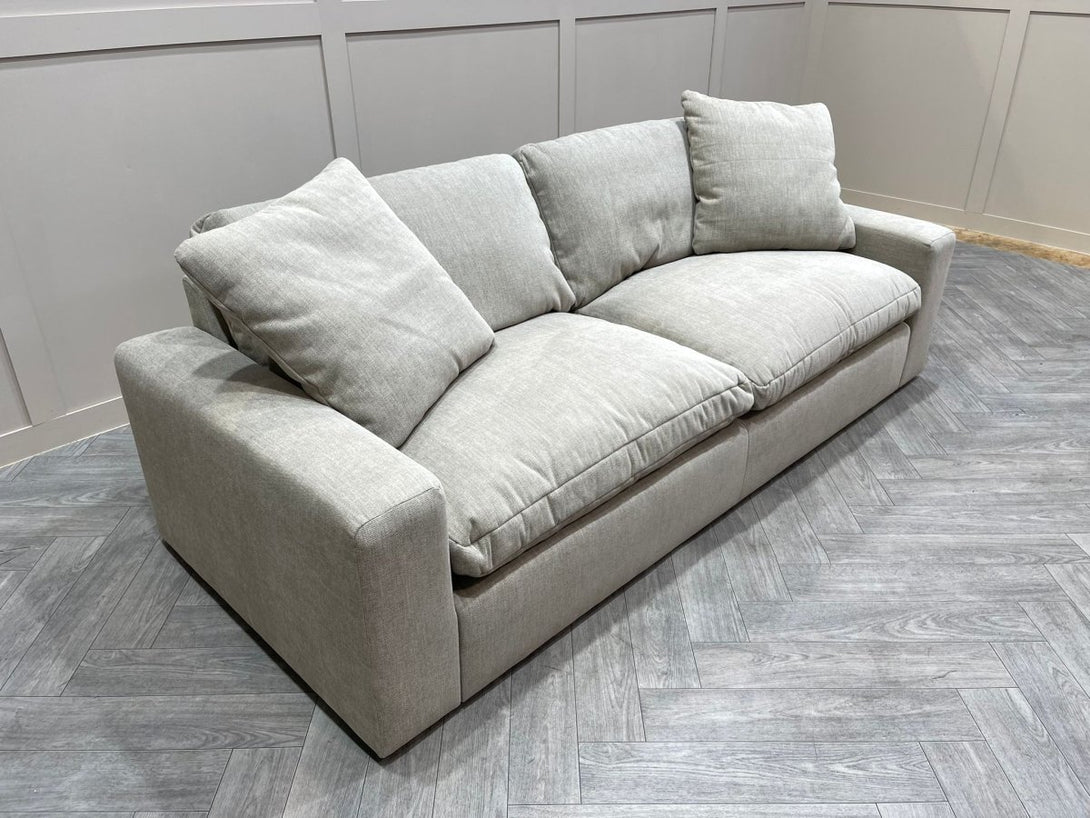 Mellow Grand 4 Seater Sofa, Easyclean Chenille Natural