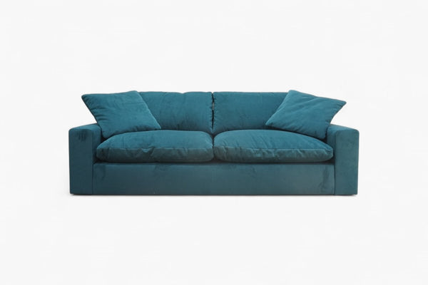 Mellow Grand 4 Seater Sofa, Plush Velvet Teal