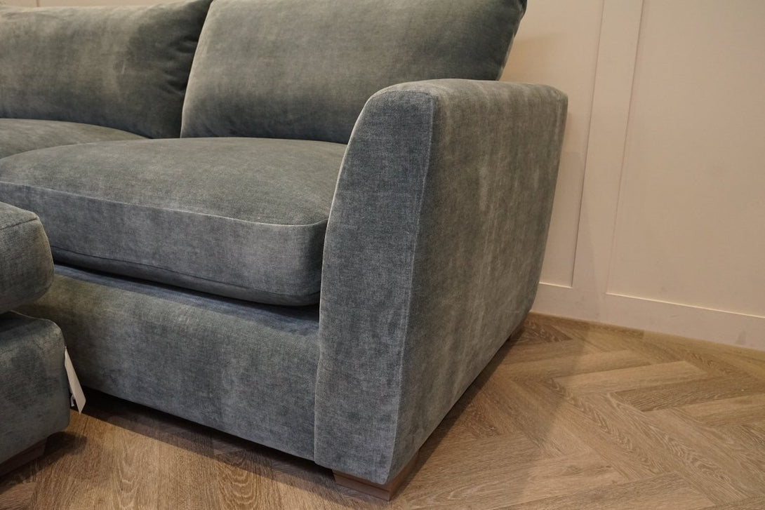 Metro Large 3 Seater Sofa & FREE Footstool, Dusk Atlantic